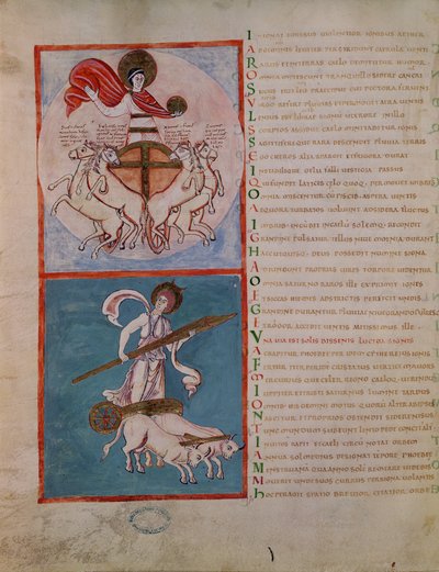 Apollo as the Sun and Diana as the Moon, illustration from 